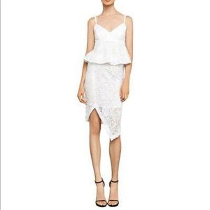 NWT Bcbgmaxazria Asymmetrical Lace Skirt